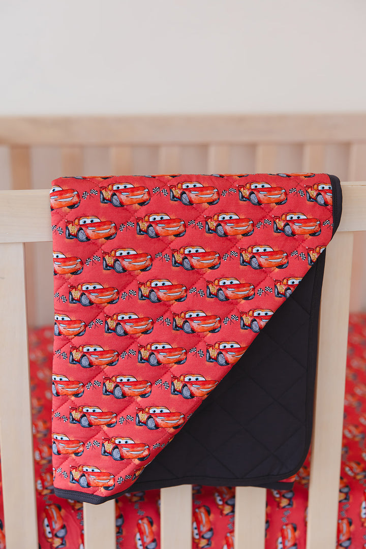 I Am Speed Quilted Blanket