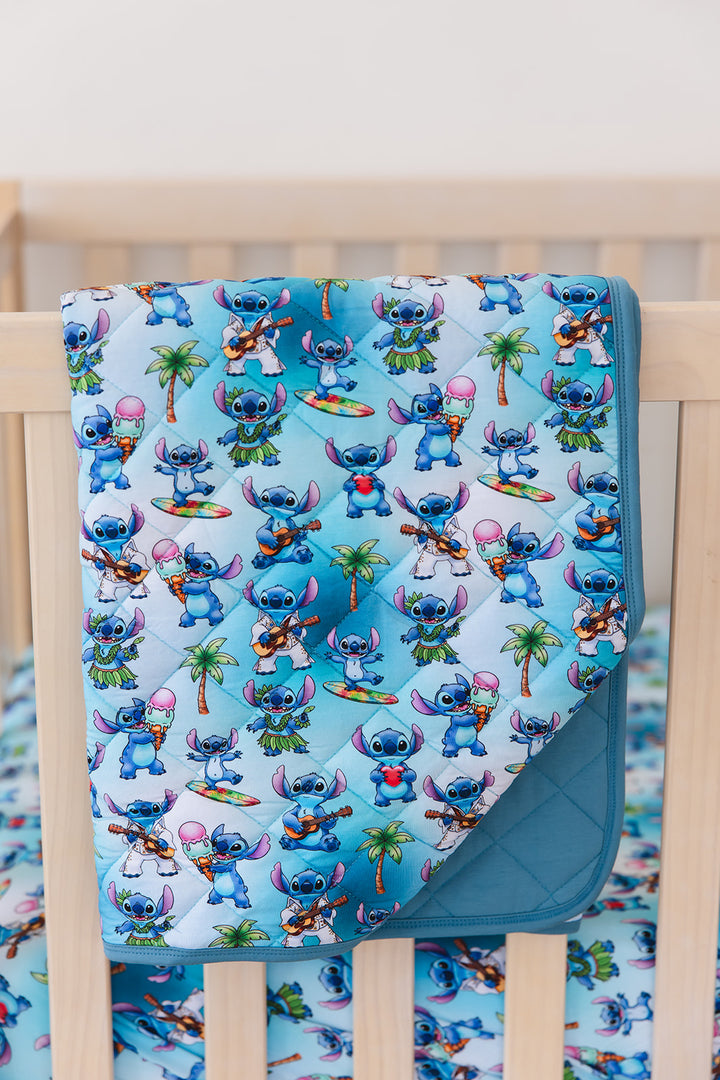Beach Bum Quilted Blanket