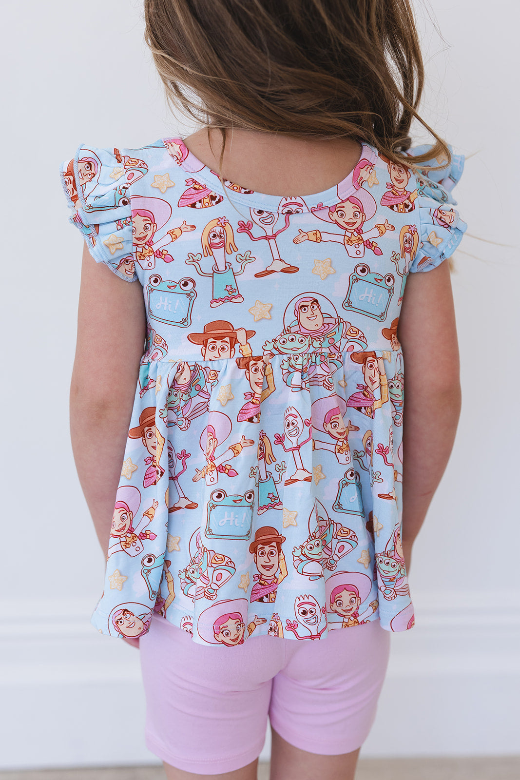 Bonnie's Room Peplum Biker Shorts Set
