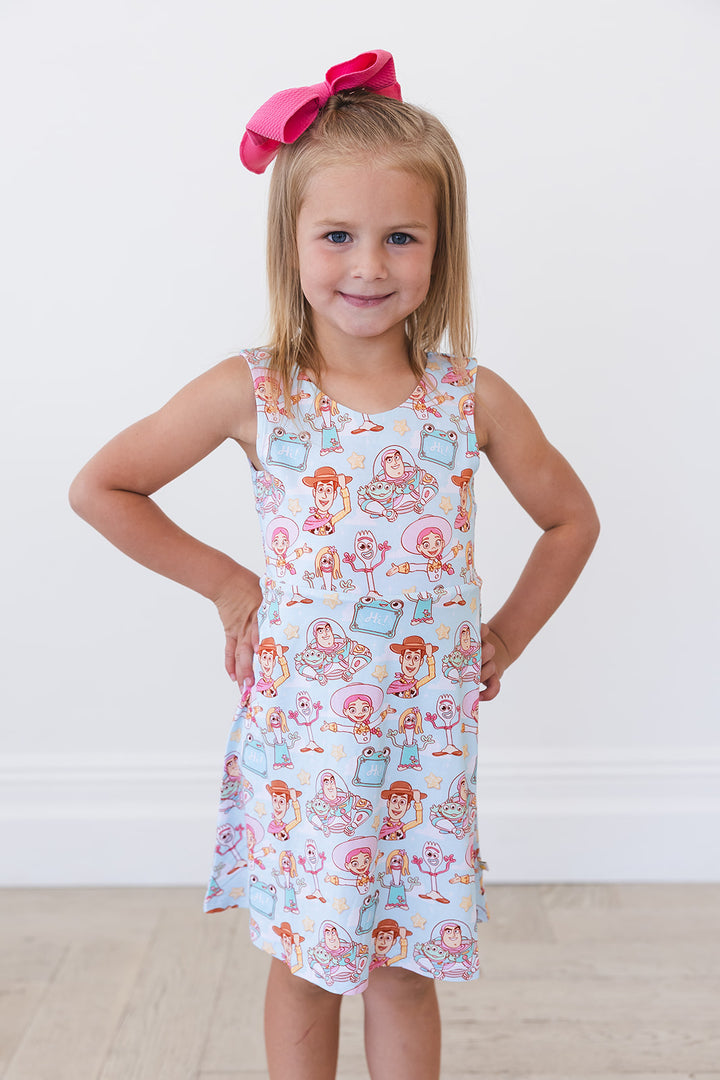Bonnie's Room Twist Back Skater Dress