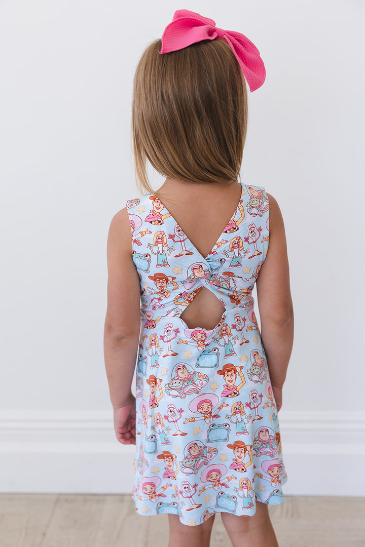 Bonnie's Room Twist Back Skater Dress