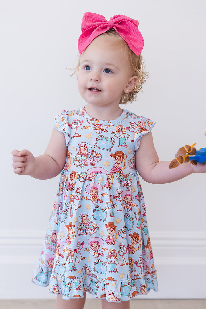 Bonnie's Room Ruffled Twirl Bodysuit Dress