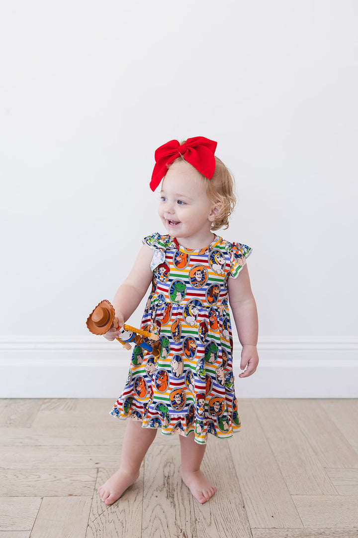 Mania! Ruffled Twirl Bodysuit Dress
