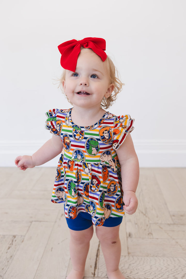 Mania! Peplum Biker Shorts Set
