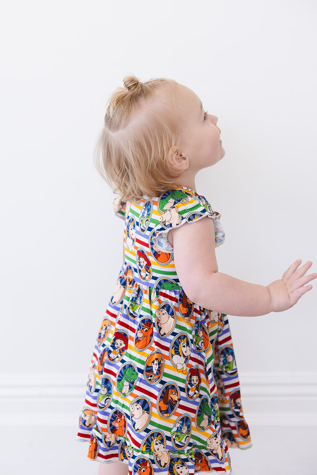 Mania! Ruffled Twirl Bodysuit Dress