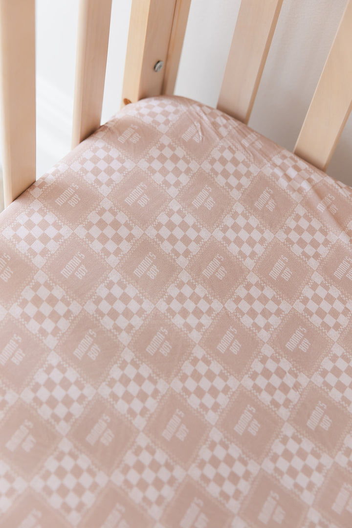 Mama's Boy Crib Sheet