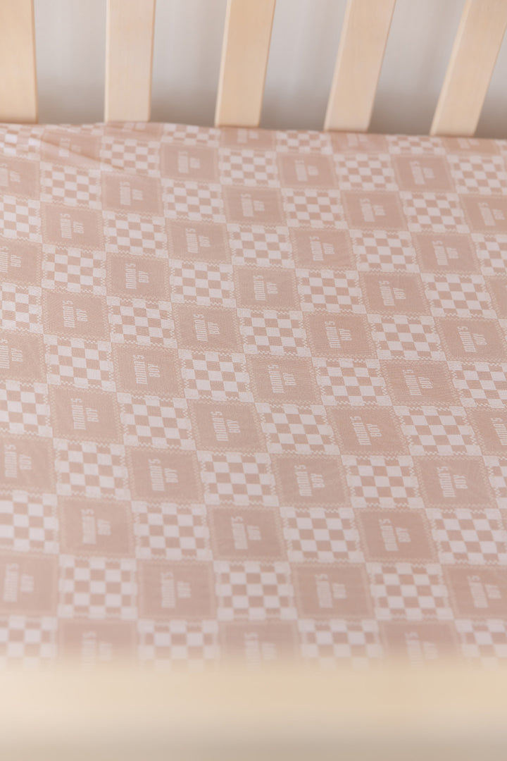 Mama's Boy Crib Sheet