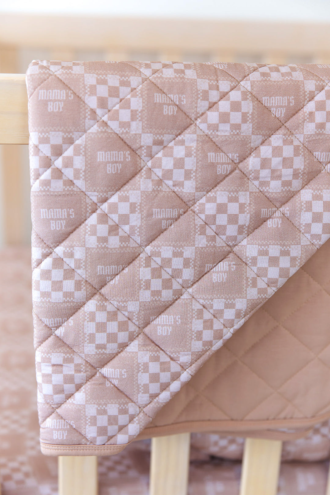 Mama's Boy Quilted Blanket