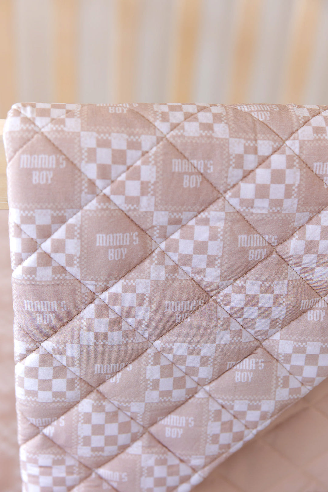 Mama's Boy Quilted Blanket