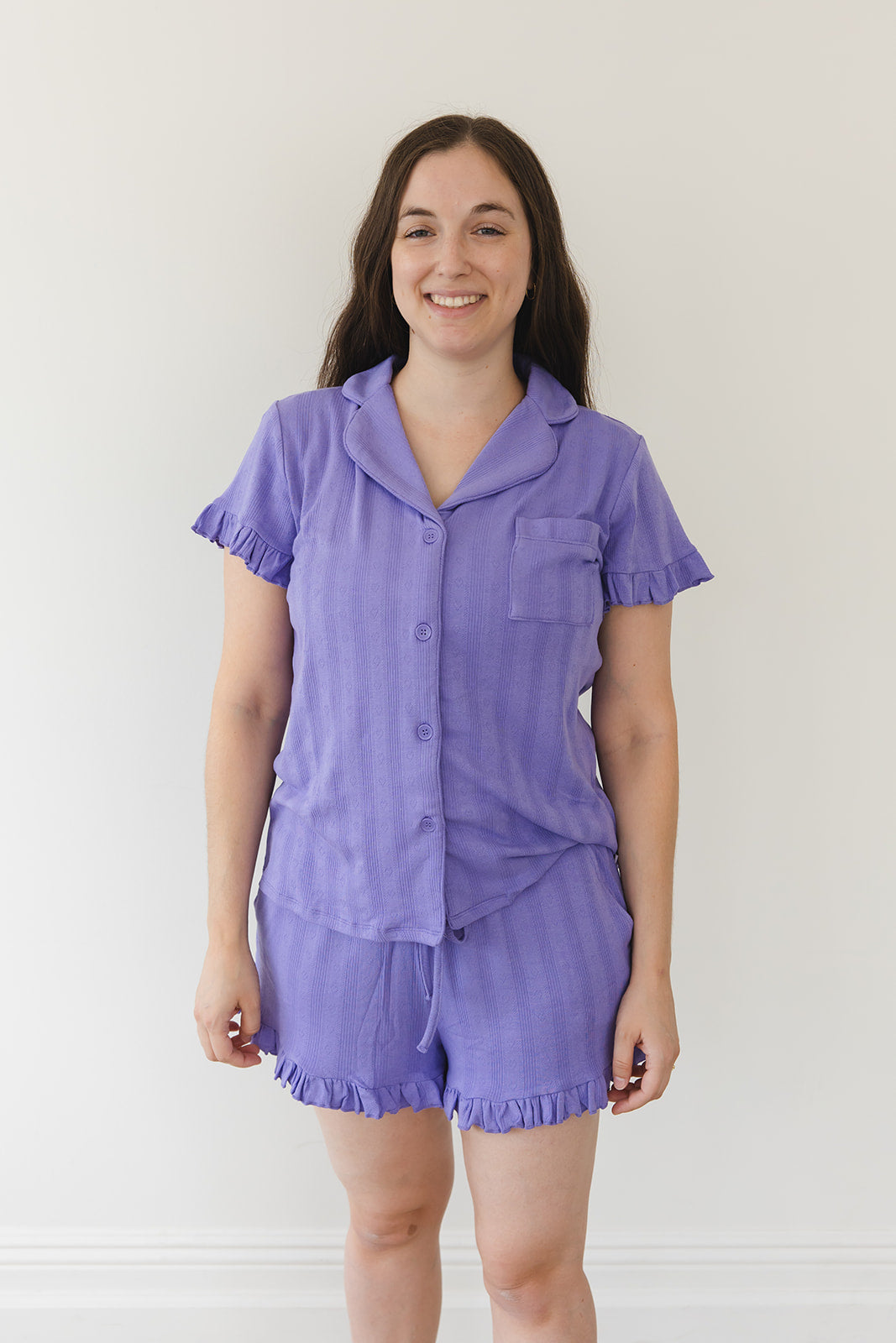 Periwinkle Pointelle Women's Pajama Set