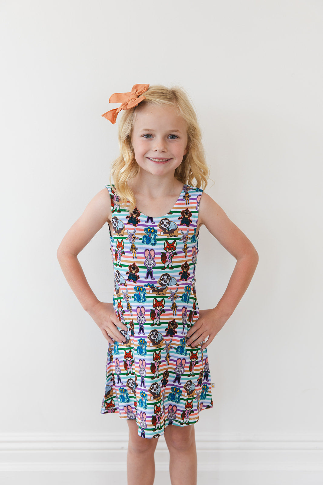 Zoo Twist Back Skater Dress