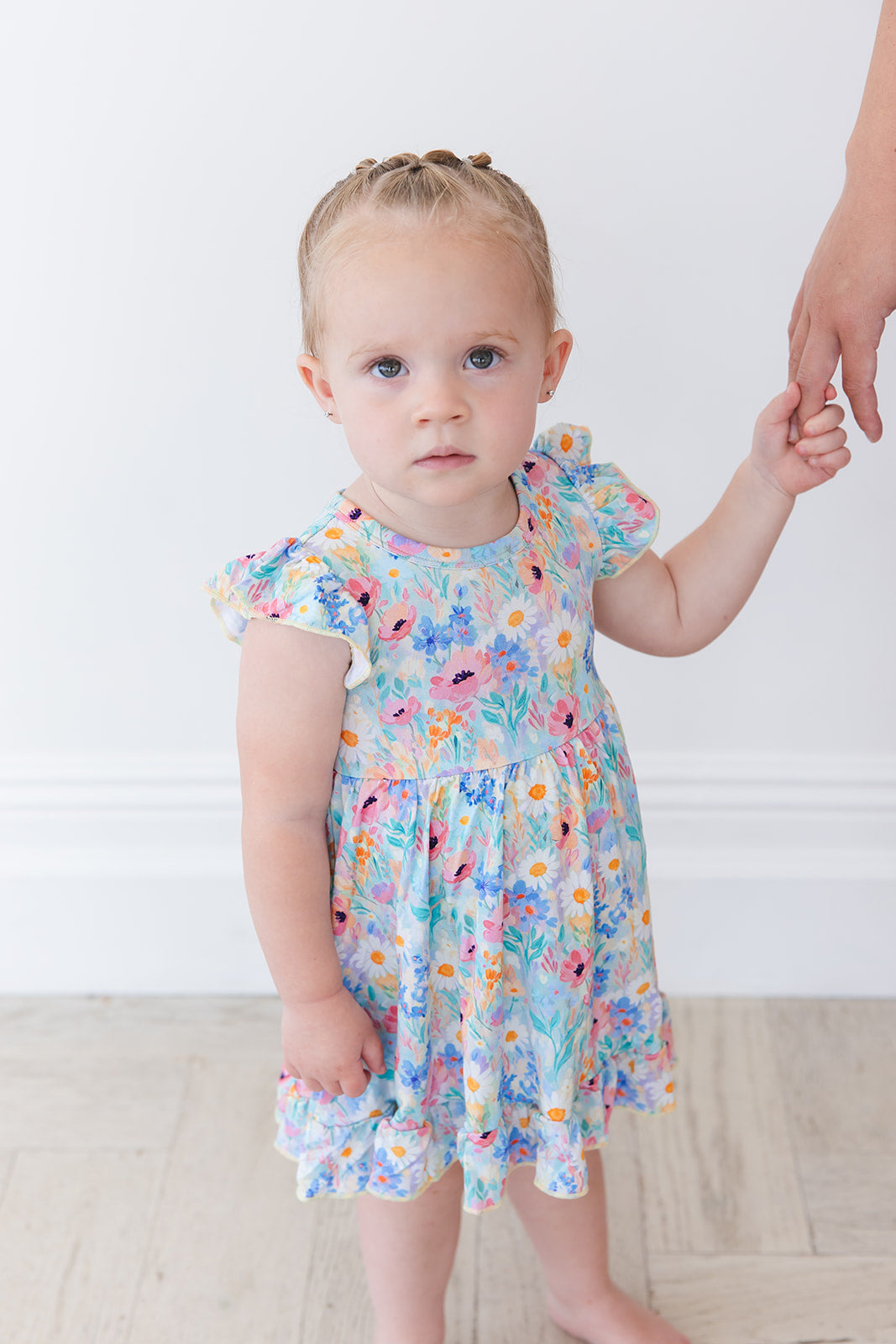 Wildflower Ruffled Twirl Bodysuit Dress