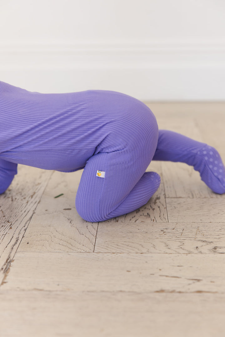 Periwinkle Ribbed Zippy