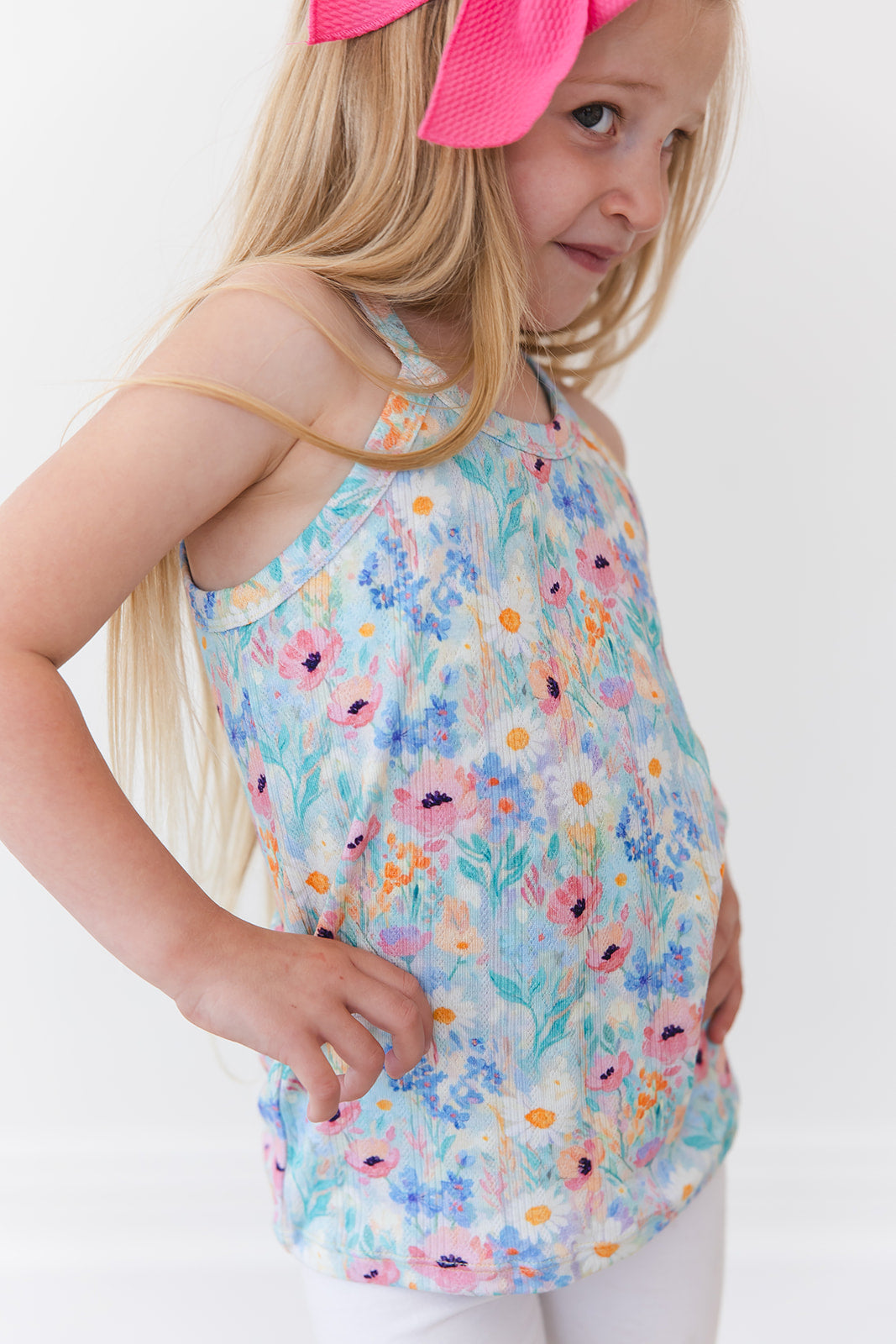 Wildflower Pointelle Halter Tank Top