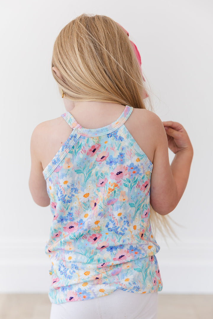 Wildflower Pointelle Halter Tank Top