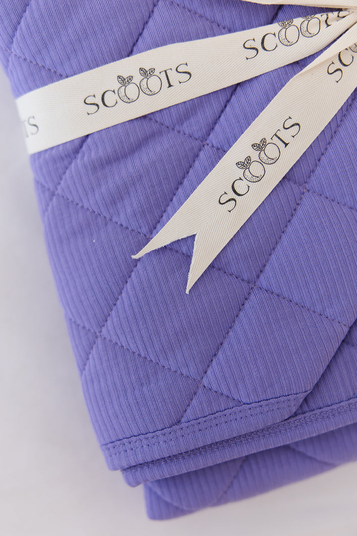 Periwinkle Quilted Blanket