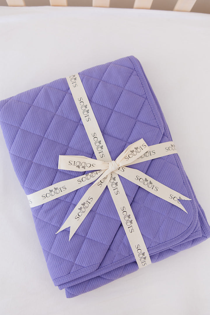Periwinkle Quilted Blanket