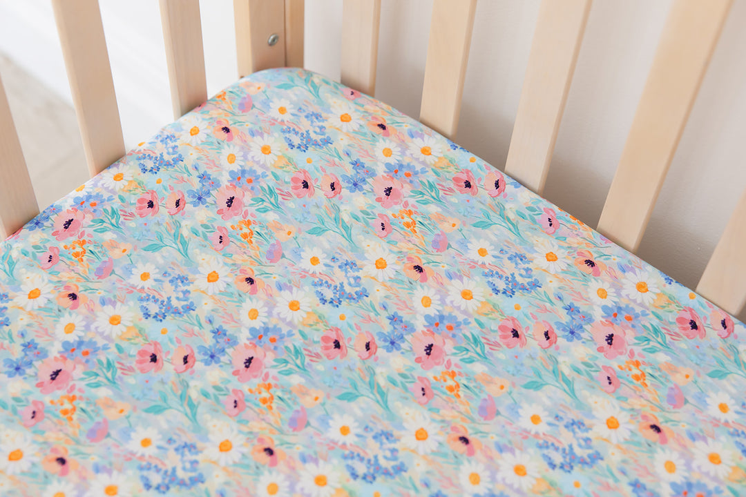 Wildflower Crib Sheet