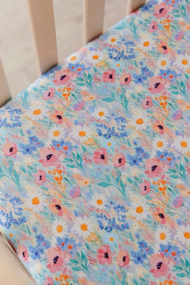 Wildflower Crib Sheet