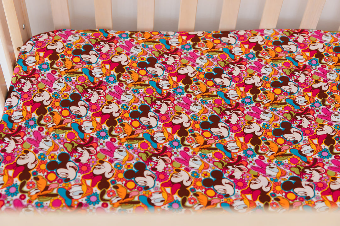Flower Power Crib Sheet
