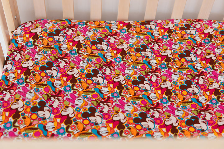 Flower Power Crib Sheet