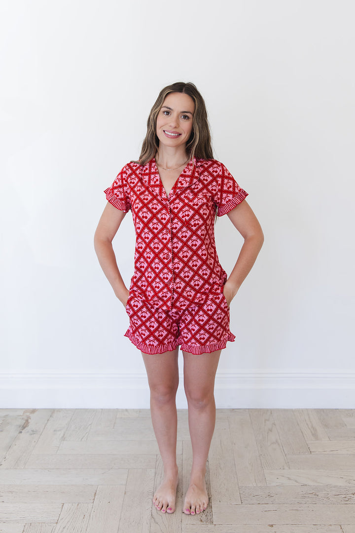 Cherry Kisses Women's Pajama Set