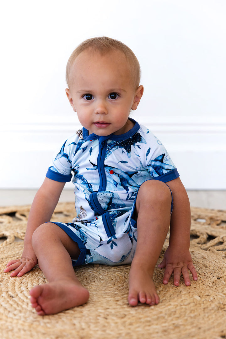 Chomp Squad Short Romper