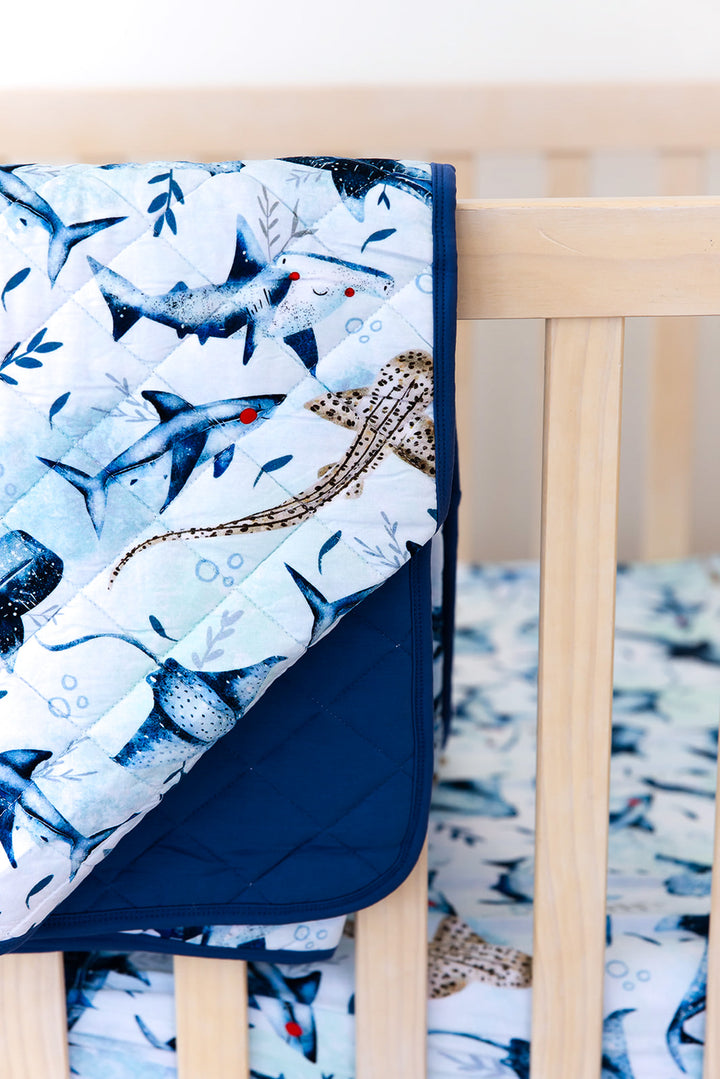 Chomp Squad Quilted Blanket