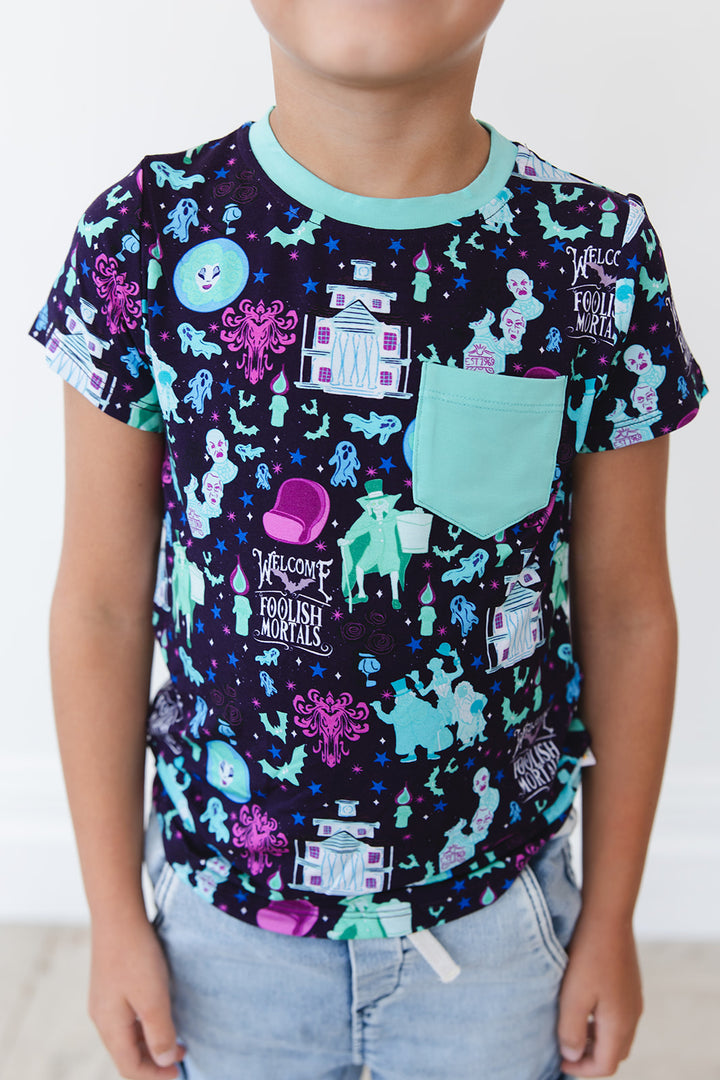 Foolish Mortals Pocket Tee