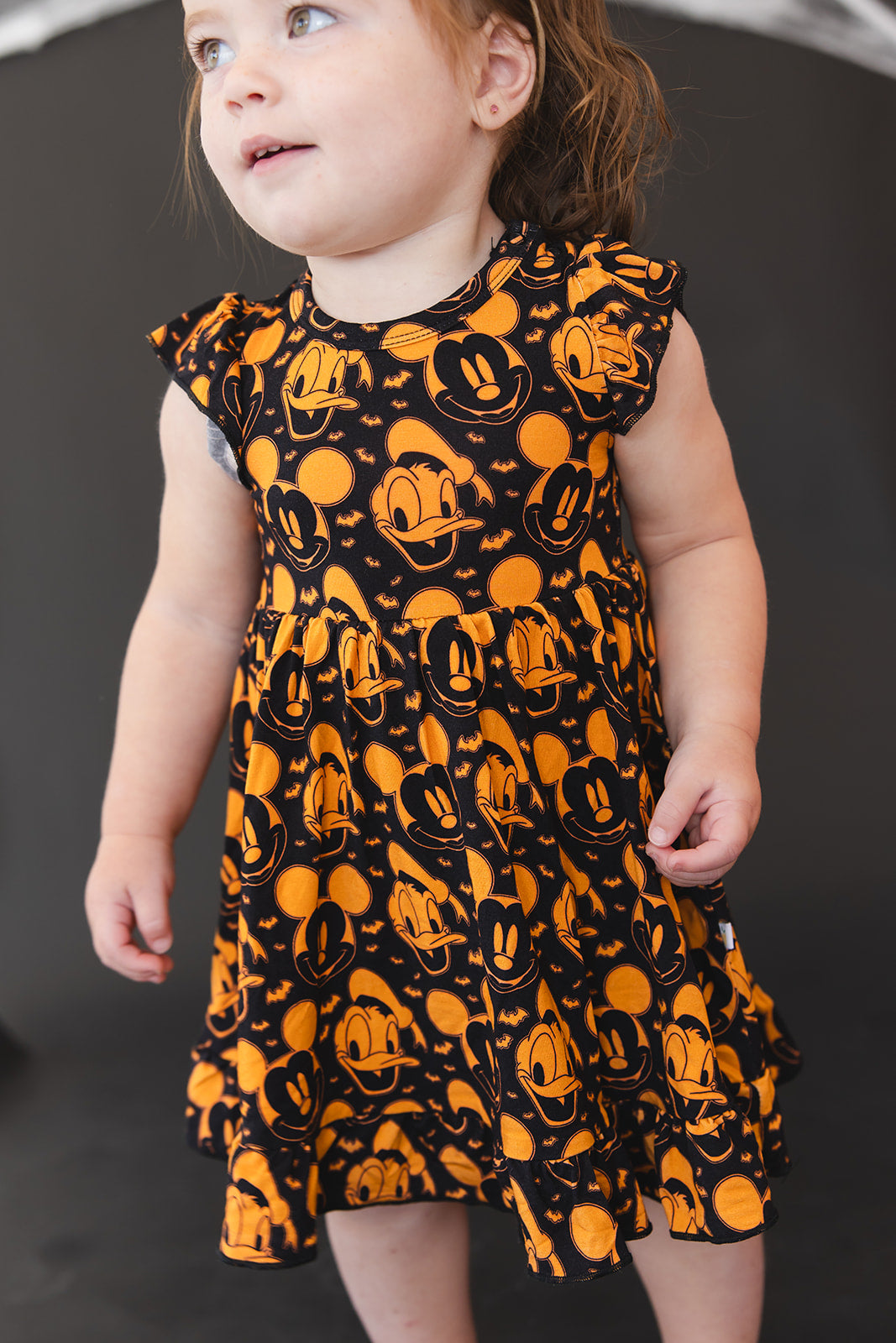 Spooktacular Ruffled Twirl Bodysuit Dress
