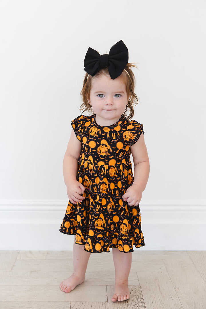 Spooktacular Ruffled Twirl Bodysuit Dress