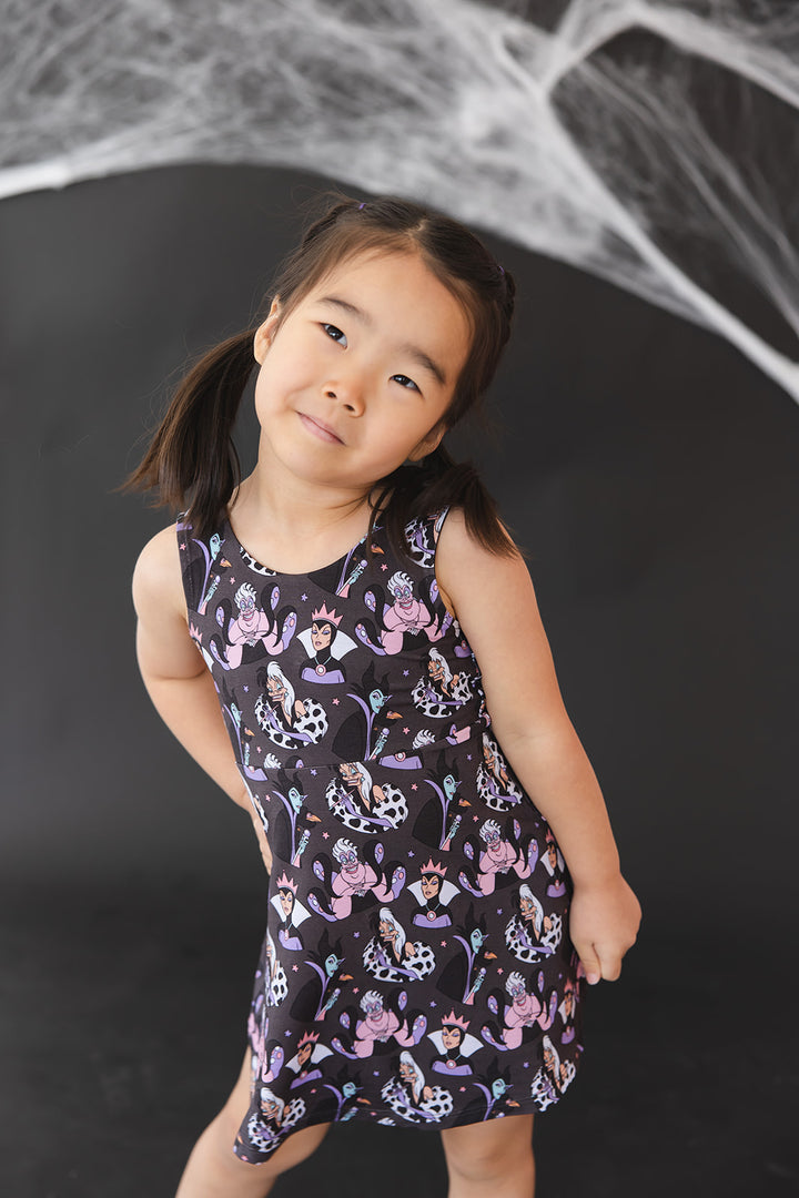 Villainous Twist Back Skater Dress