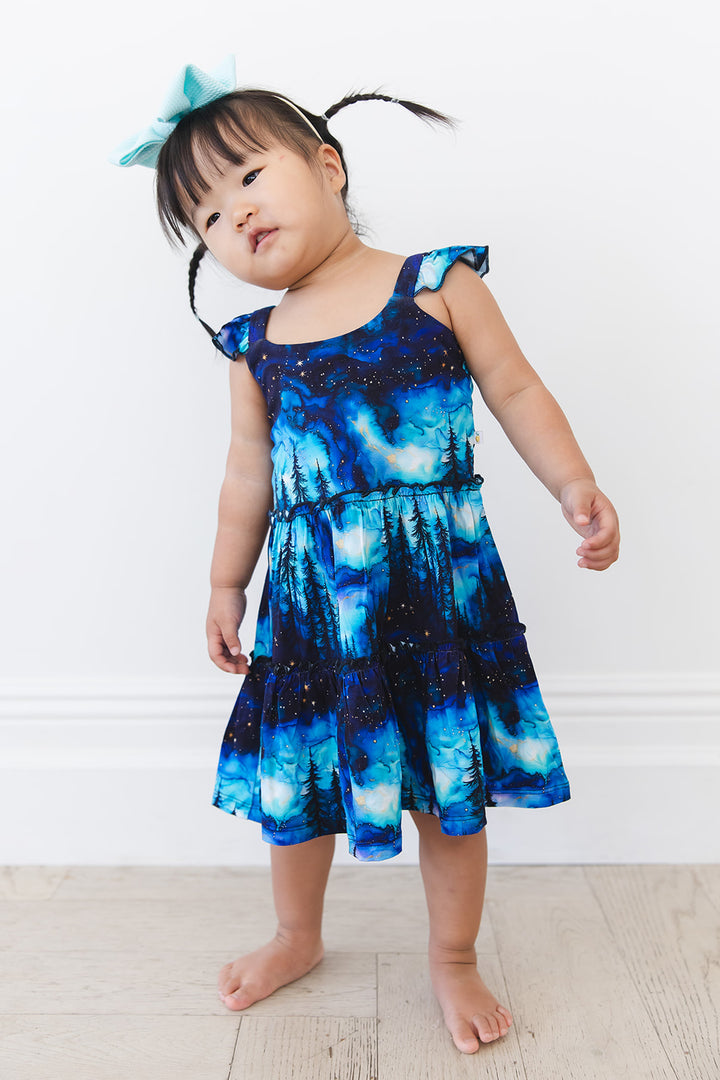 Moonlit Flutter Dress & Shorts