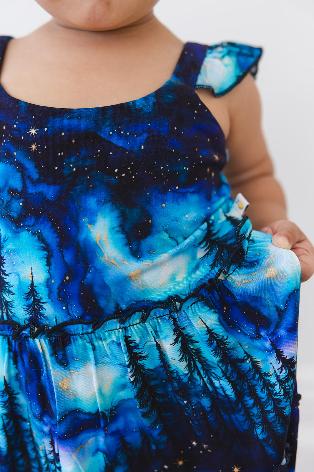 Moonlit Flutter Dress & Shorts