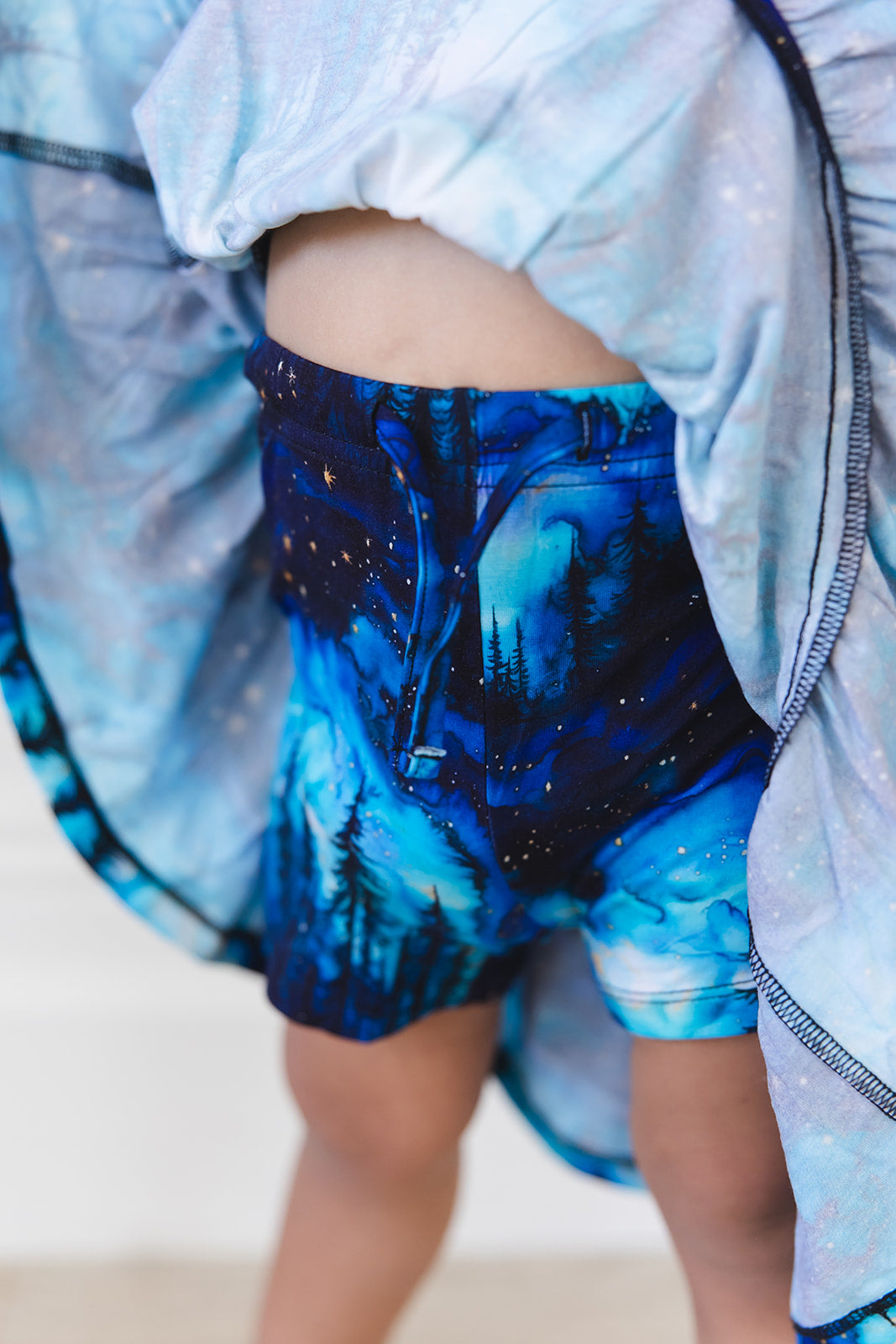 Moonlit Flutter Dress & Shorts