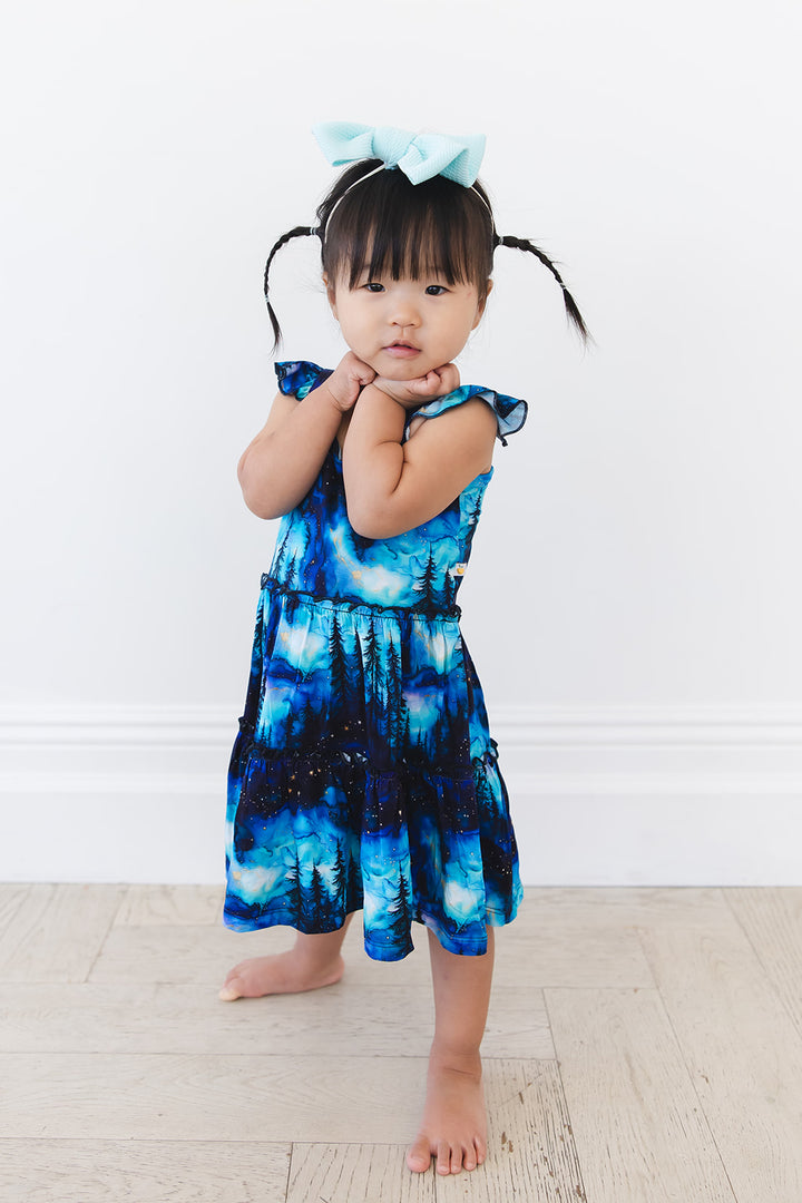 Moonlit Flutter Dress & Shorts