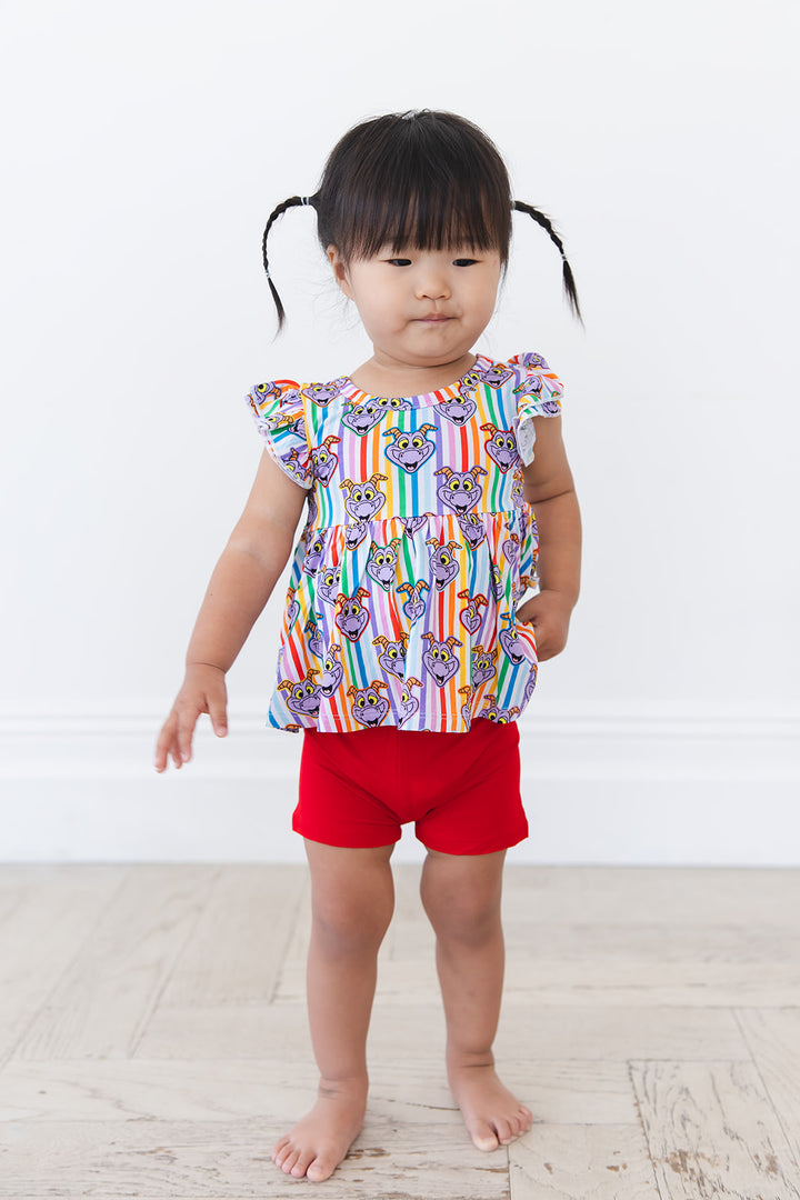 Figment Peplum Biker Shorts Set