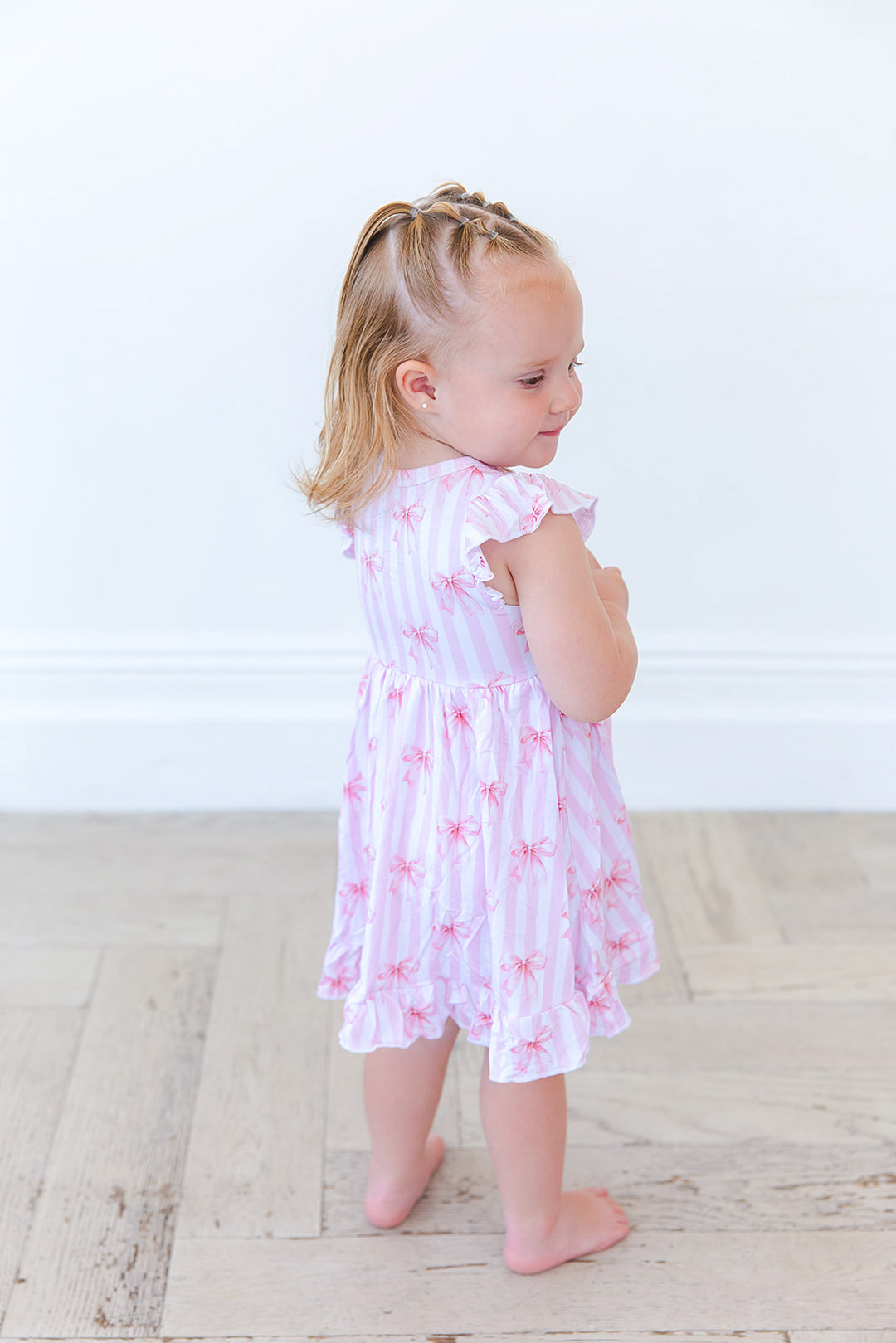 Pink Sugar Ruffled Twirl Bodysuit Dress