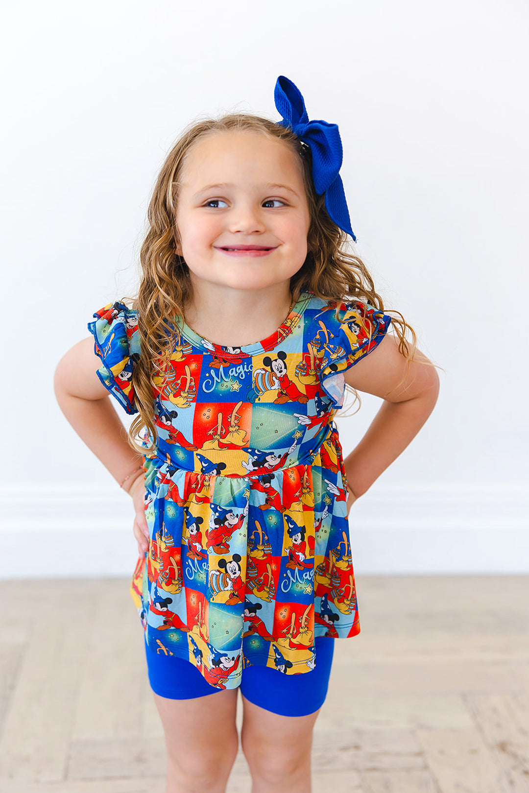 Mischief Peplum Biker Shorts Set