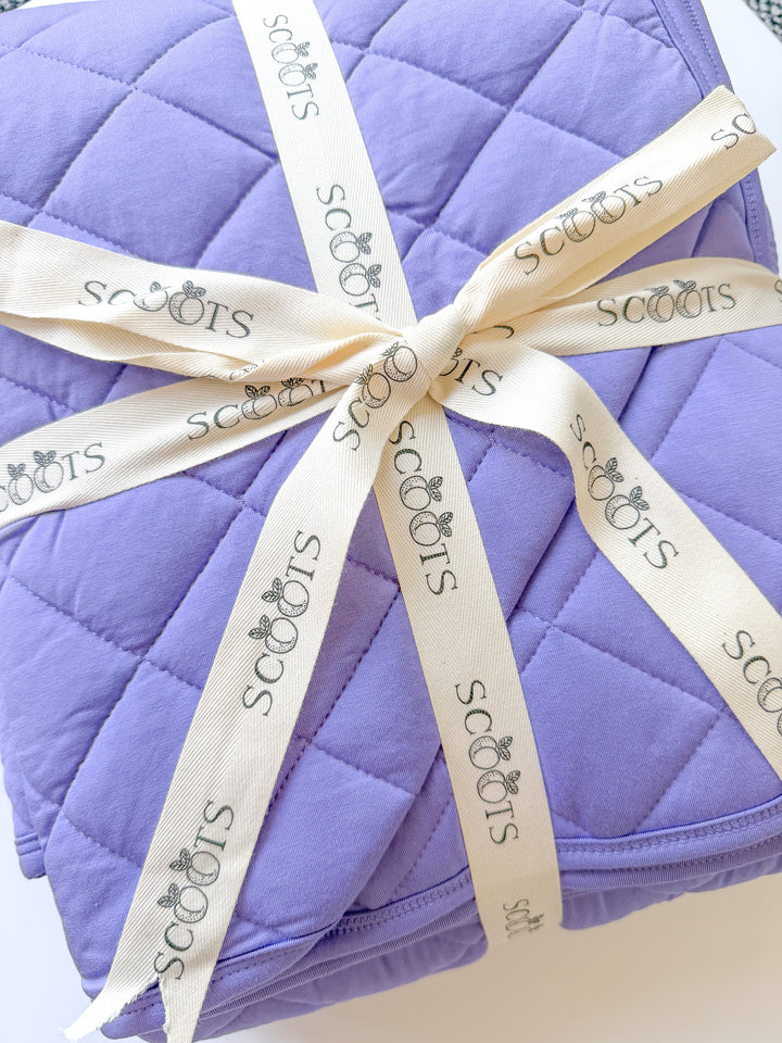Periwinkle Quilted Blanket
