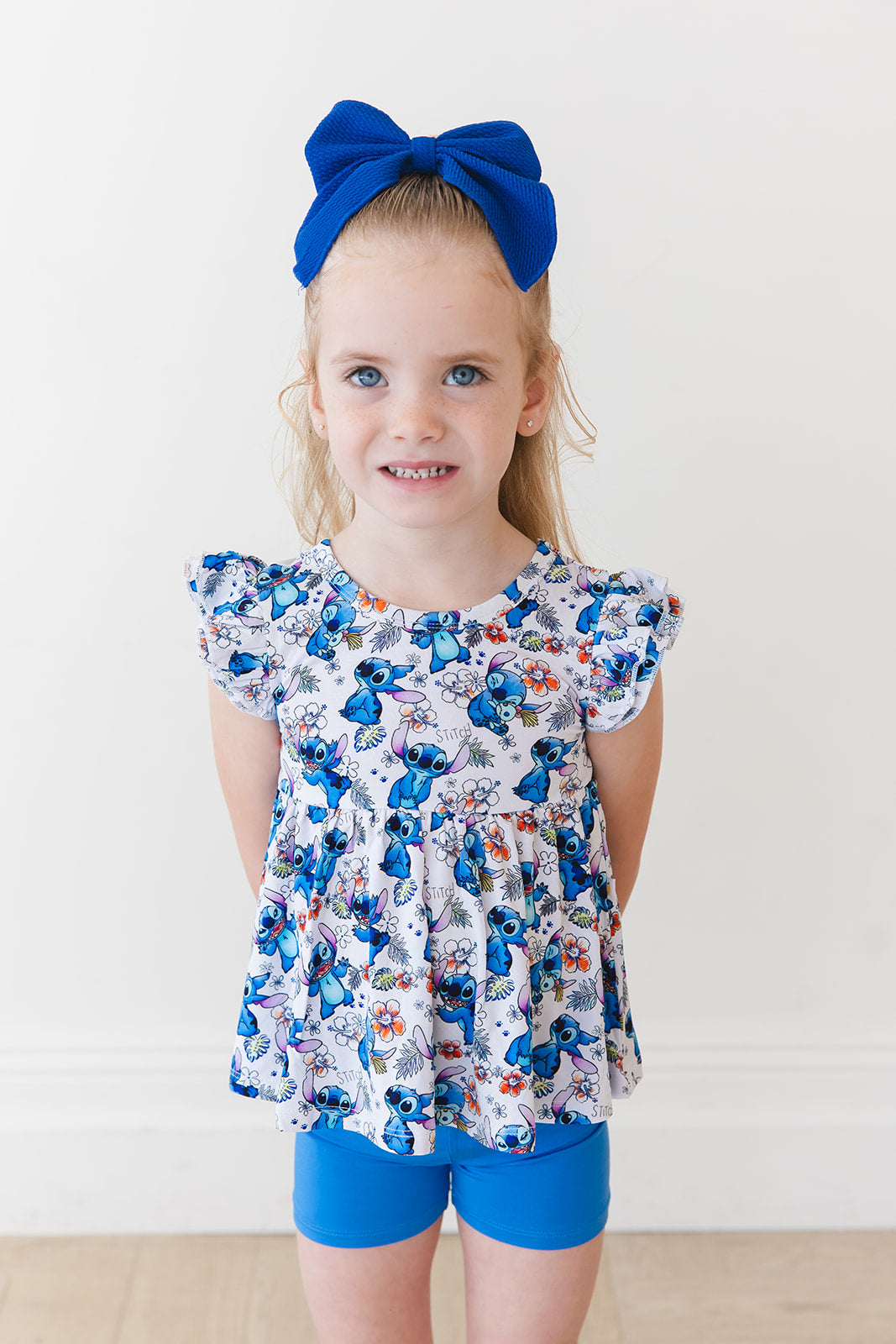 Aloha Peplum Biker Shorts Set