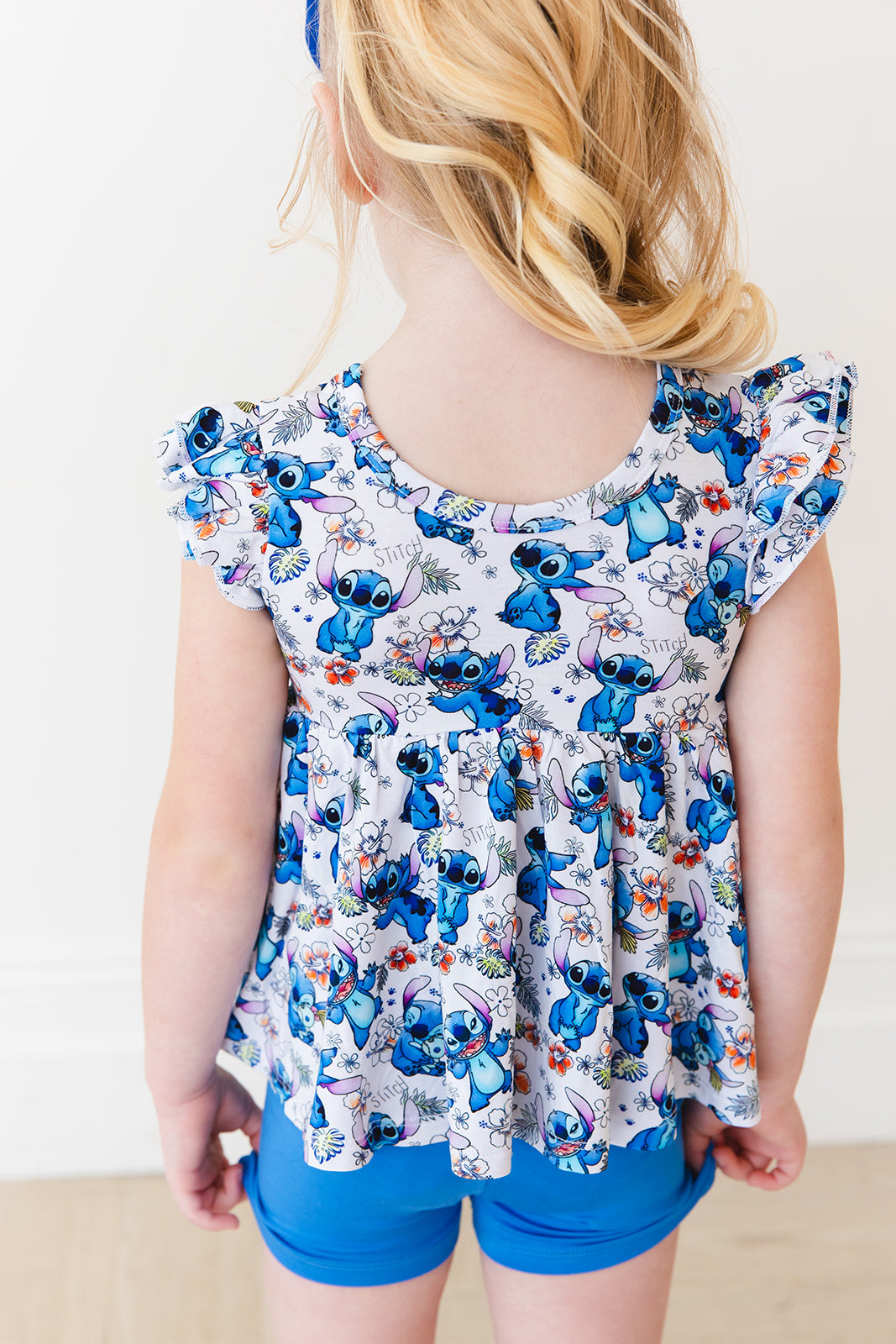 Aloha Peplum Biker Shorts Set