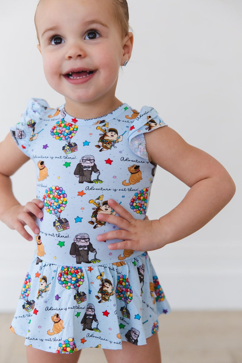 Adventure Awaits Twirl Bodysuit Dress - scoots