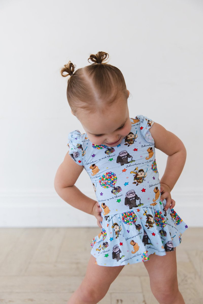 Adventure Awaits Twirl Bodysuit Dress - scoots