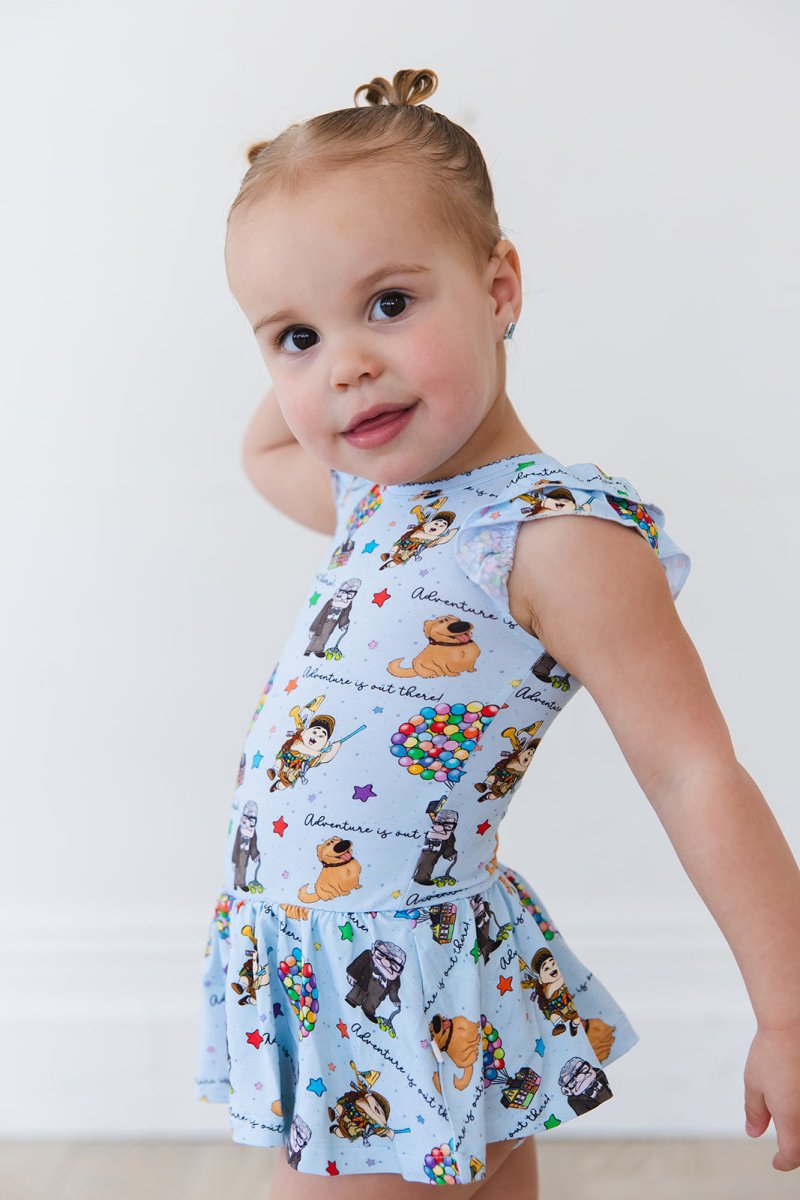 Adventure Awaits Twirl Bodysuit Dress - scoots