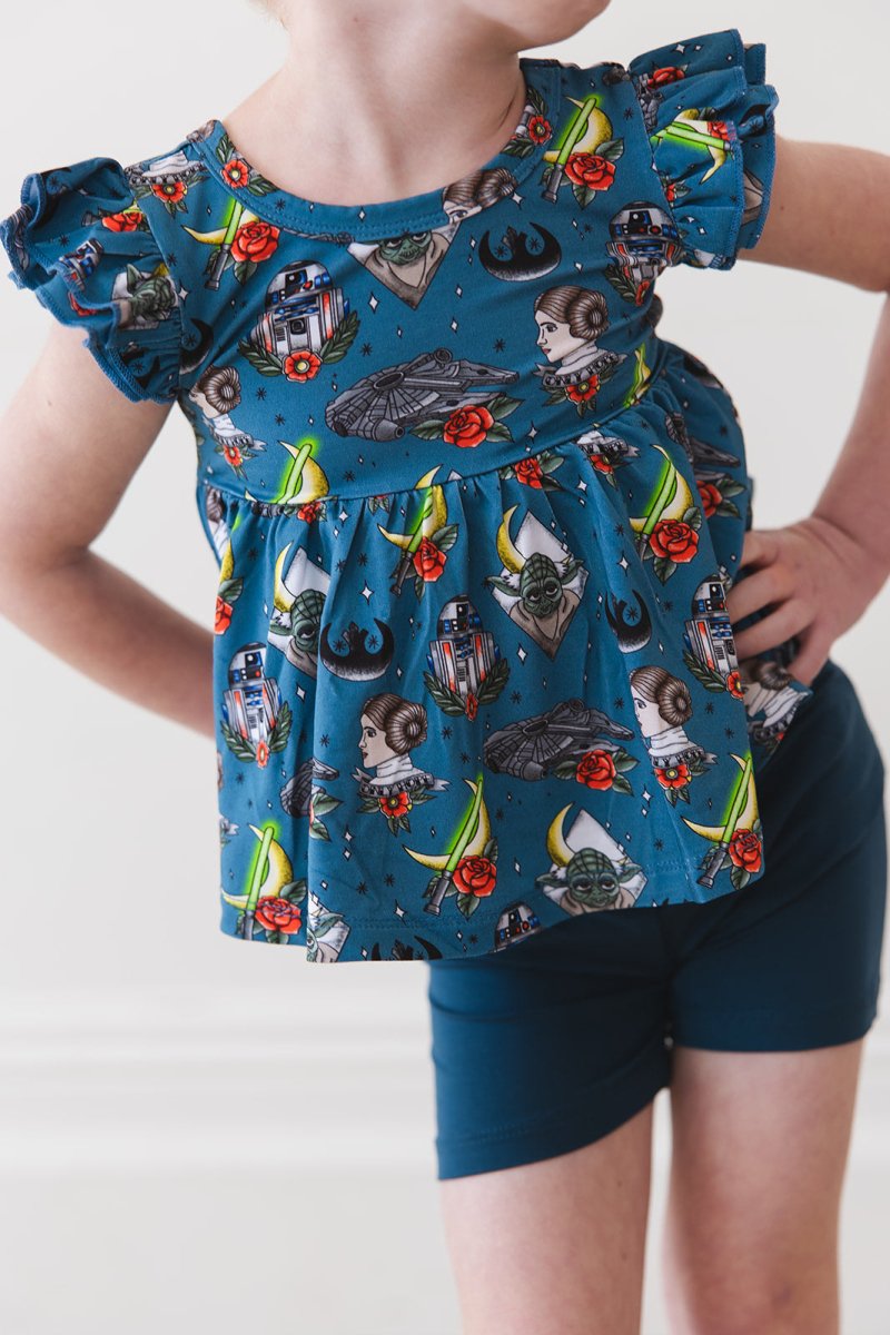 Alliance Peplum Biker Shorts Set - scoots