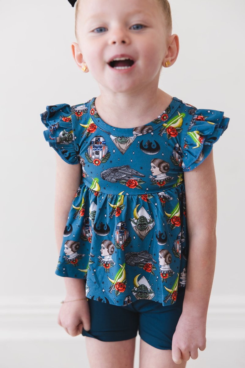 Alliance Peplum Biker Shorts Set - scoots