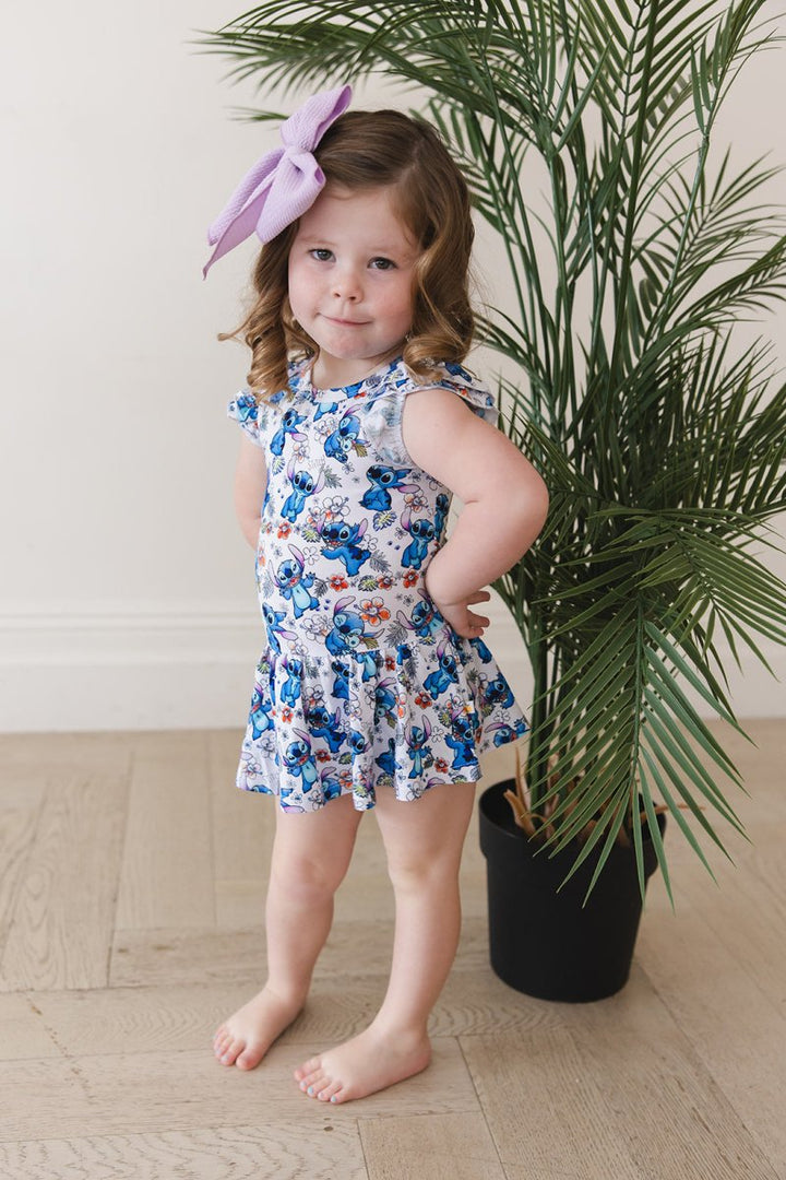 Aloha Twirl Bodysuit Dress - scoots