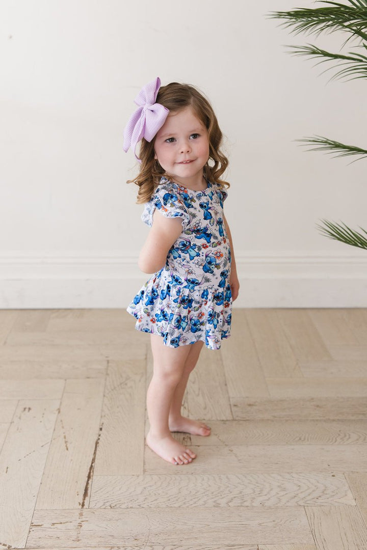 Aloha Twirl Bodysuit Dress - scoots