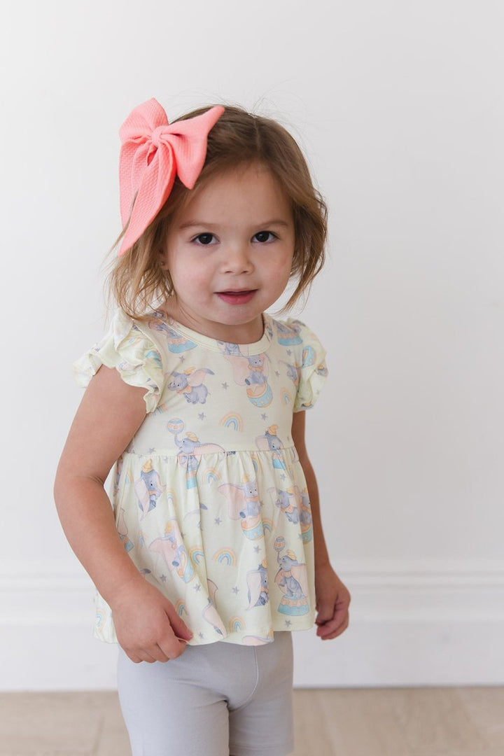 Baby Mine Peplum Biker Shorts Set - scoots